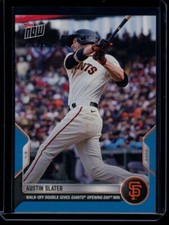 2022 Topps Now #14 Austin Slater Blue Parallel Card #d 43/49