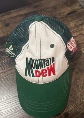 Used Mountain Dew Dale Earnhardt Jr Hat #88 NASCAR Baseball Cap One Size
