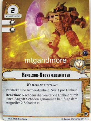 Warhammer 40000 Conquest LCG - Repulsor-Stossfeldemitter  #165 - Base Set dt.
