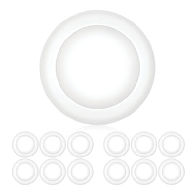 12 x PARMIDA 5/6'' 15W LED Disk Light Ultra Thin Dimmable Flush Mount Ceiling