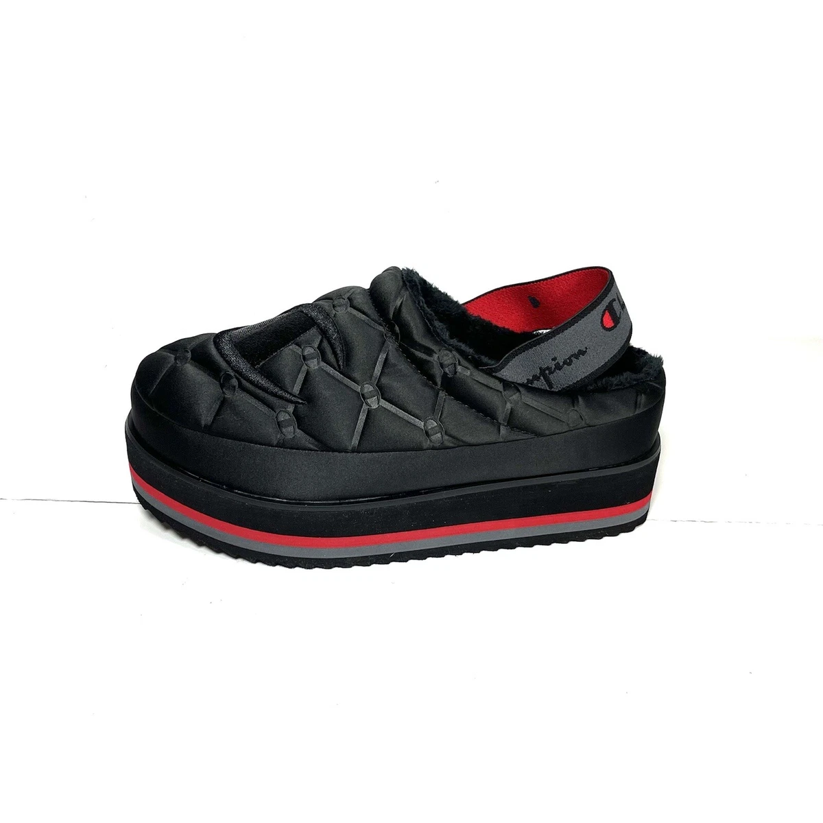 Champion Hot Stuff Platform Slippers Women’s Size 7 Lux Black Slingback CHAMPION Hot Stuff Platform Sling Back Slipper CP101840W  main image 4