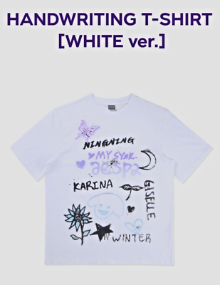 aespa ファンミ HANDWRITING T-SHIRT aespa ファンミ HANDWRITING T-SHIRT