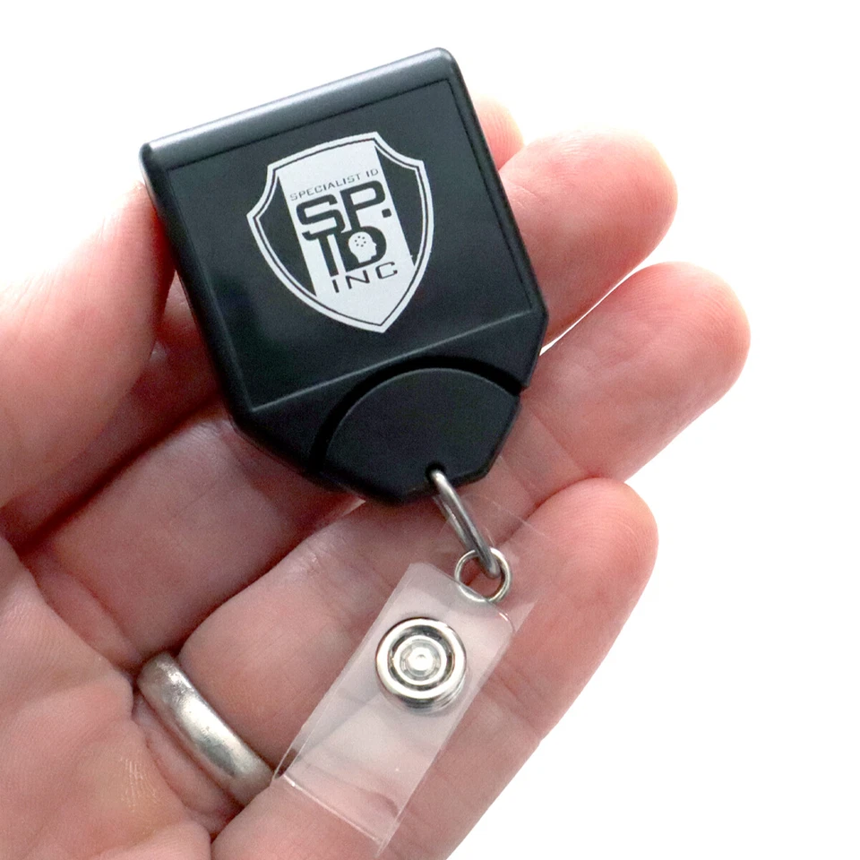 NO-TWIST Retractable Badge Reel - Heavy Duty B-Reel - Alligator Clip with Teeth - Image 2 of 4