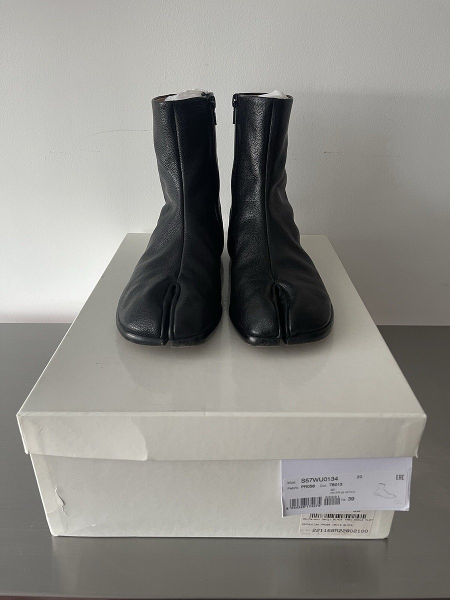 Maison Margiela 足袋 Tabi boots 38 Maison Margiela Black Tabi Ankle Flat Boots - Size 39 | eBay