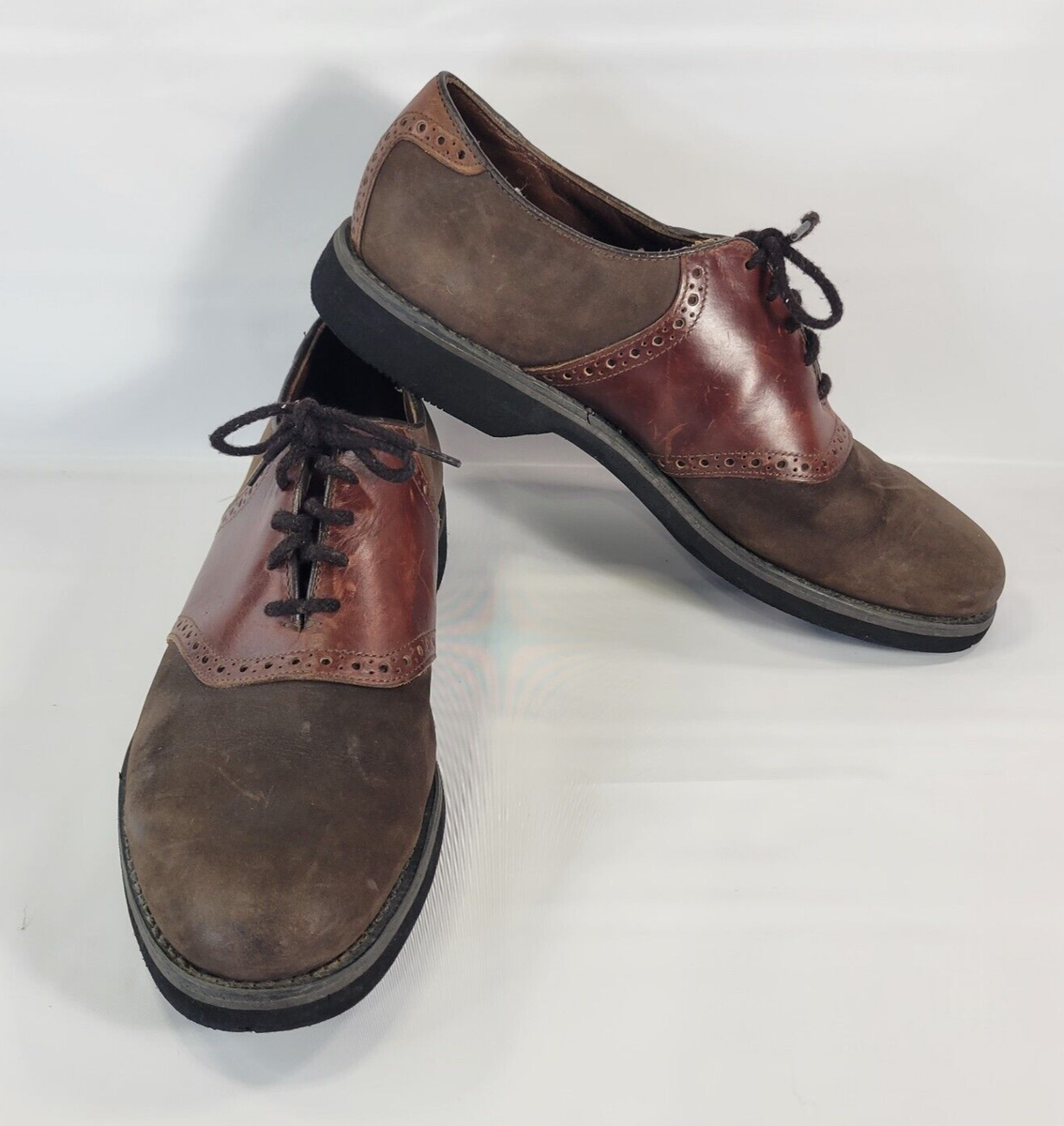Dexter York Style Brown Leather Lace up Dress Casual Shoes  display picture 2