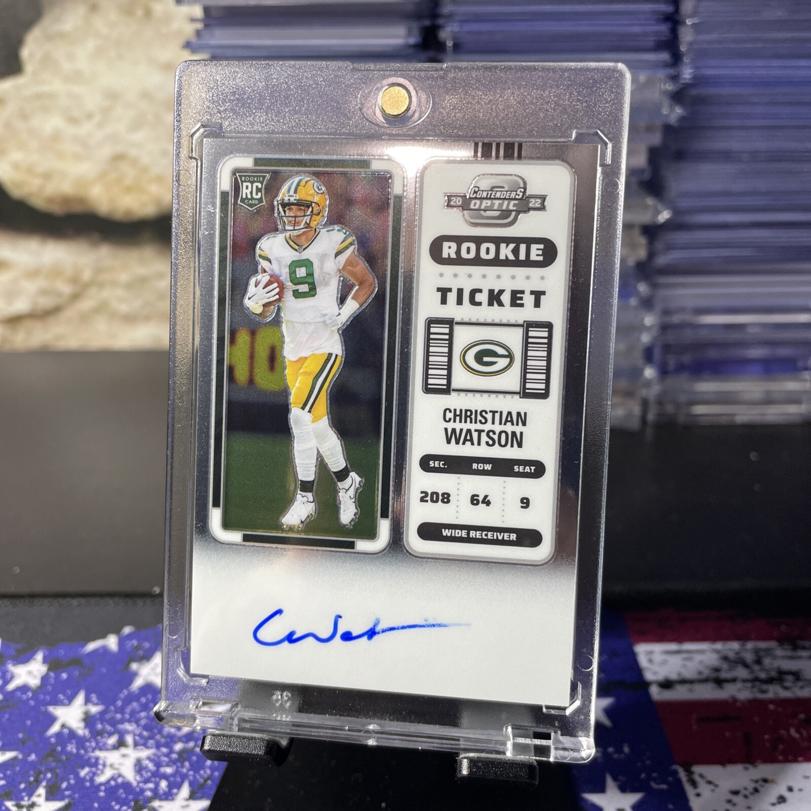 2022 Contenders Christian Watson Rookie Ticket Auto Packers #110