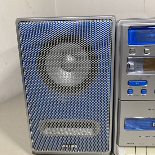 Philips MC-128 LEGGERE DESCRIZIONE FM Radio Nastro Cassetta Lettore CD Micro System - Foto 6 di 15