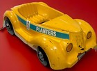 vtg Kingsbury pedal car Roadster yellow planters peanut 30s 40s 50s Restoration