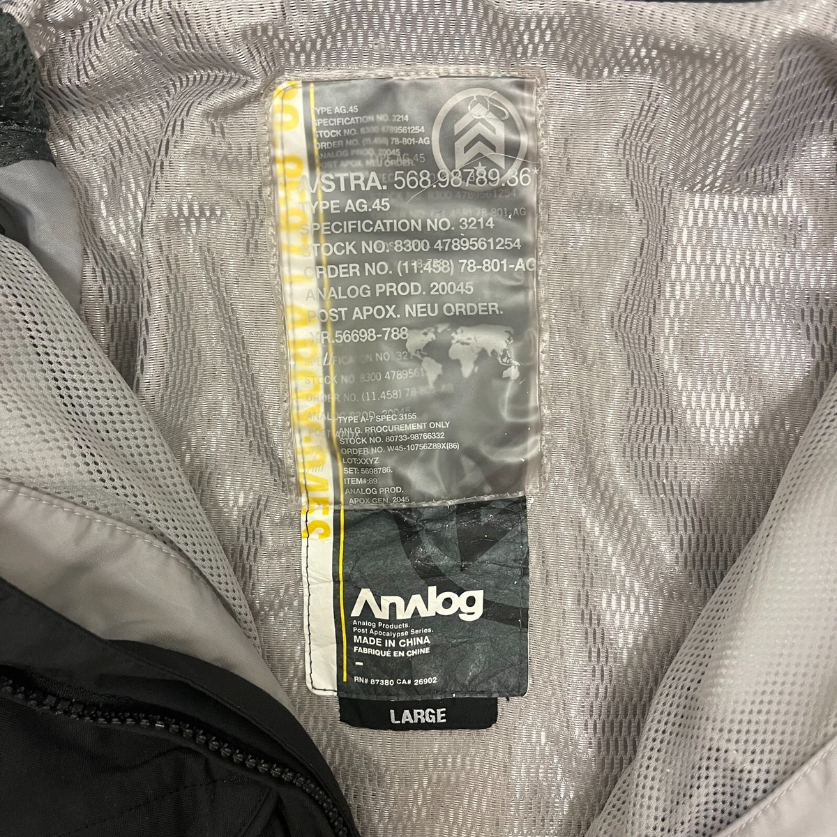 BURTON ANALOG AG45 'Black' SNOWBOARD JACKET SIZE MENS LARGE | eBay