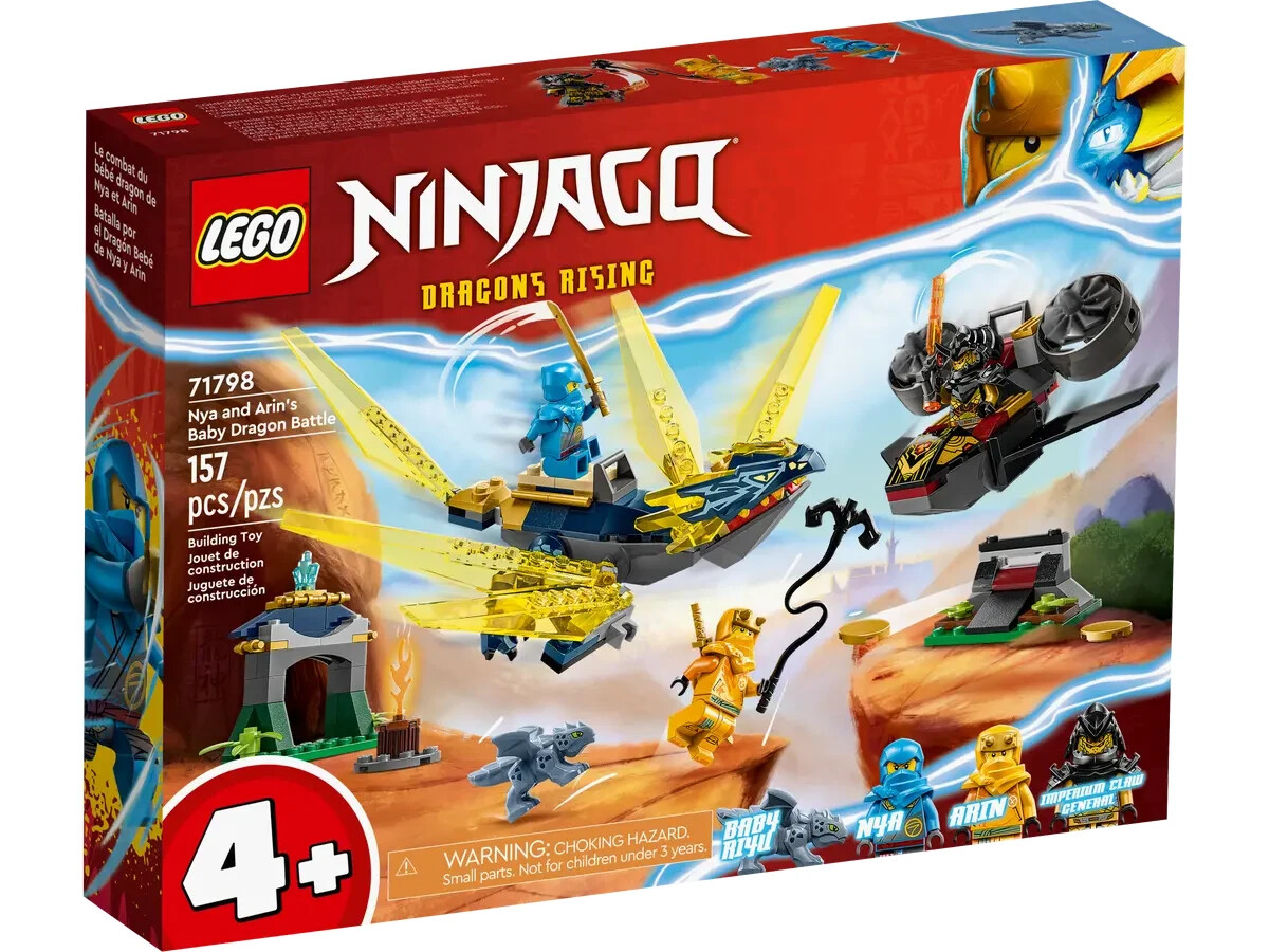 LEGO Ninjago 71798 Nya e Arin: battaglia per il piccolo drago Nuovo MISB