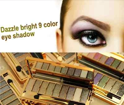 WEI NI XIAO XIONG 9 Colours Eye shadow Eye Shadow Palette Makeup Kit Set Make Up Professional Box