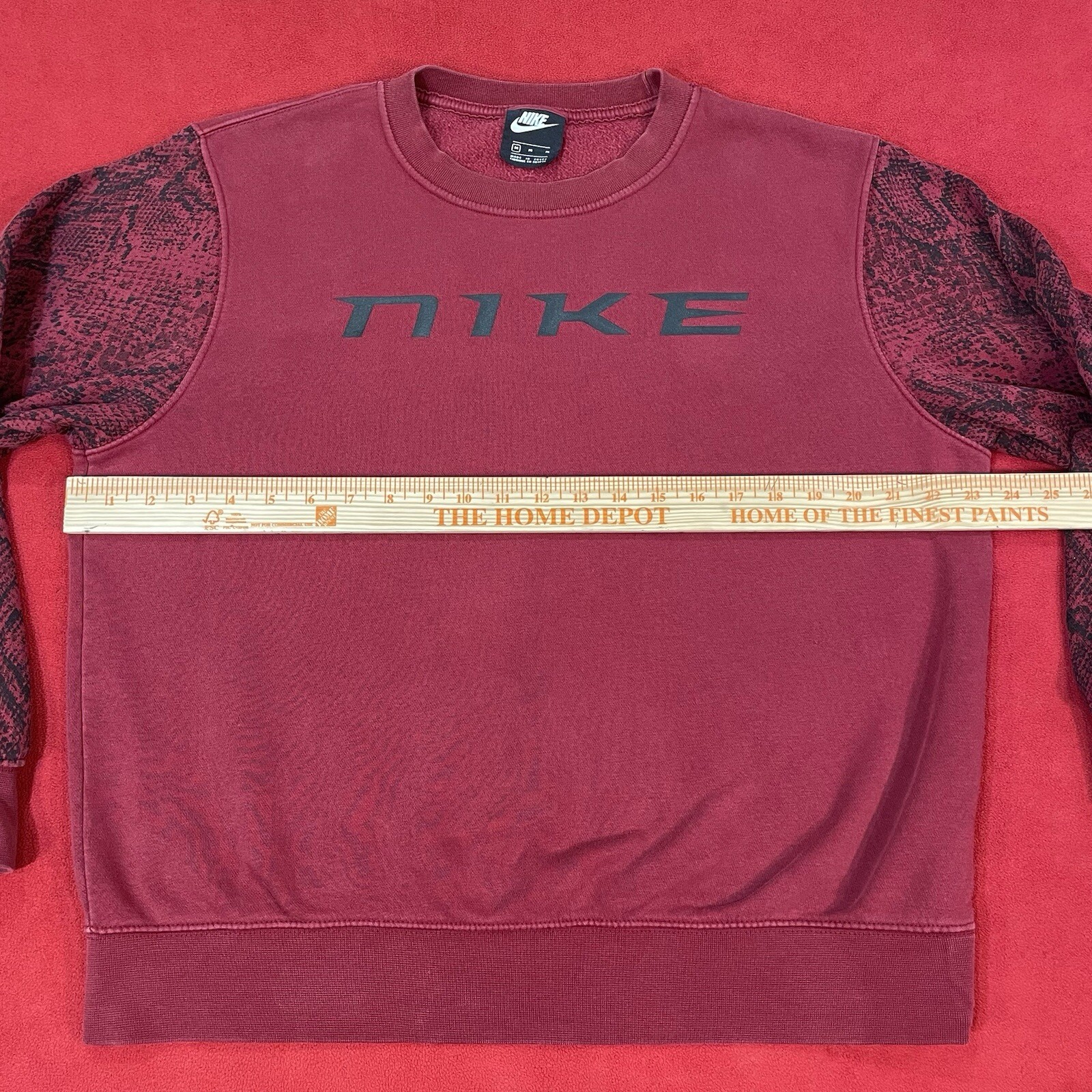 Nike Burgundy Sweatshirt Python Trend Snakeskin D… - image 9