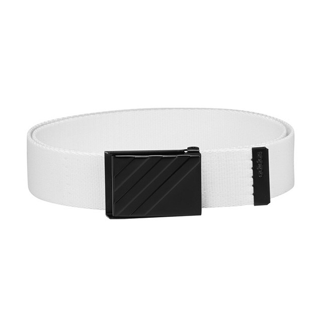 white webbing belt