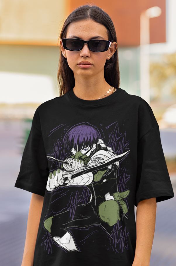 Kaiju no 8 T-shirt Hoshina Gift Manga Best Anime Graphic Tee Black