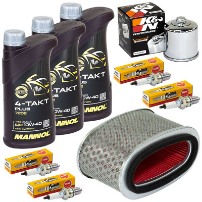 Öl Set 3L Wartung für Honda VT 750 C Shadow 06-16 Luftfilter Ölfilter Zündkerze
