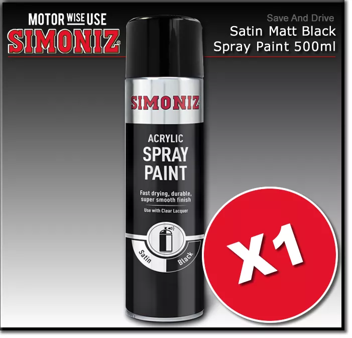 Satin black 2024 spray paint