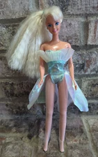 Vintage Mattel 1994 Barbie Bubble Angel Without The Wings Blonde Crimped Hair