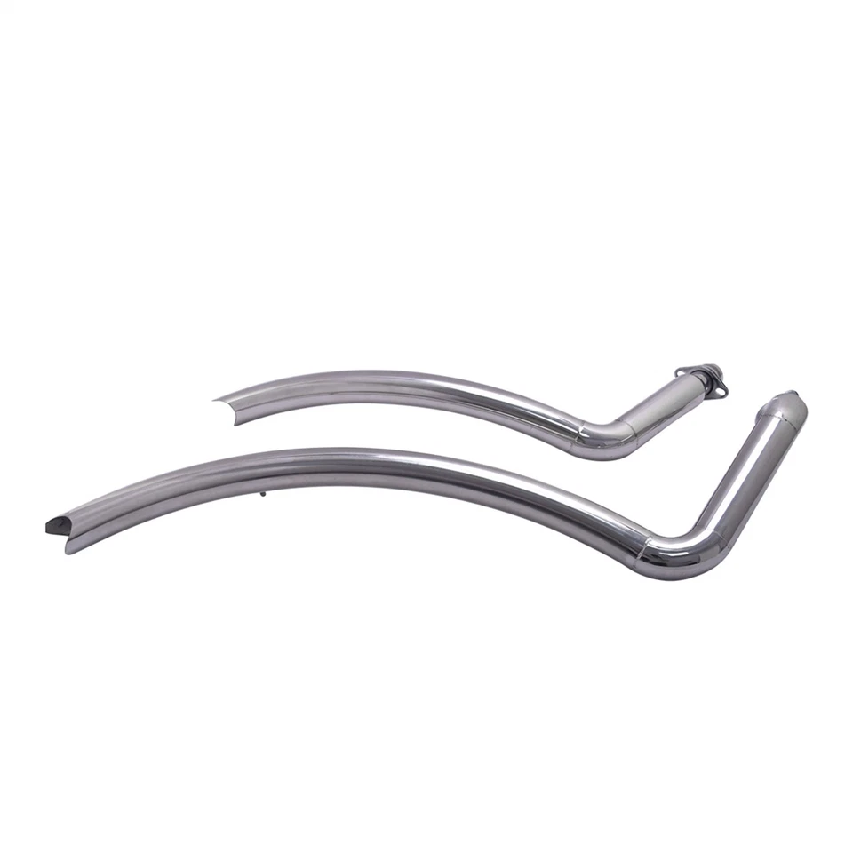 For Honda Shadow VT600 VLX400 VT600CD Deluxe Exhaust Muffler Pipes System Silver - Изображение 2 из 4