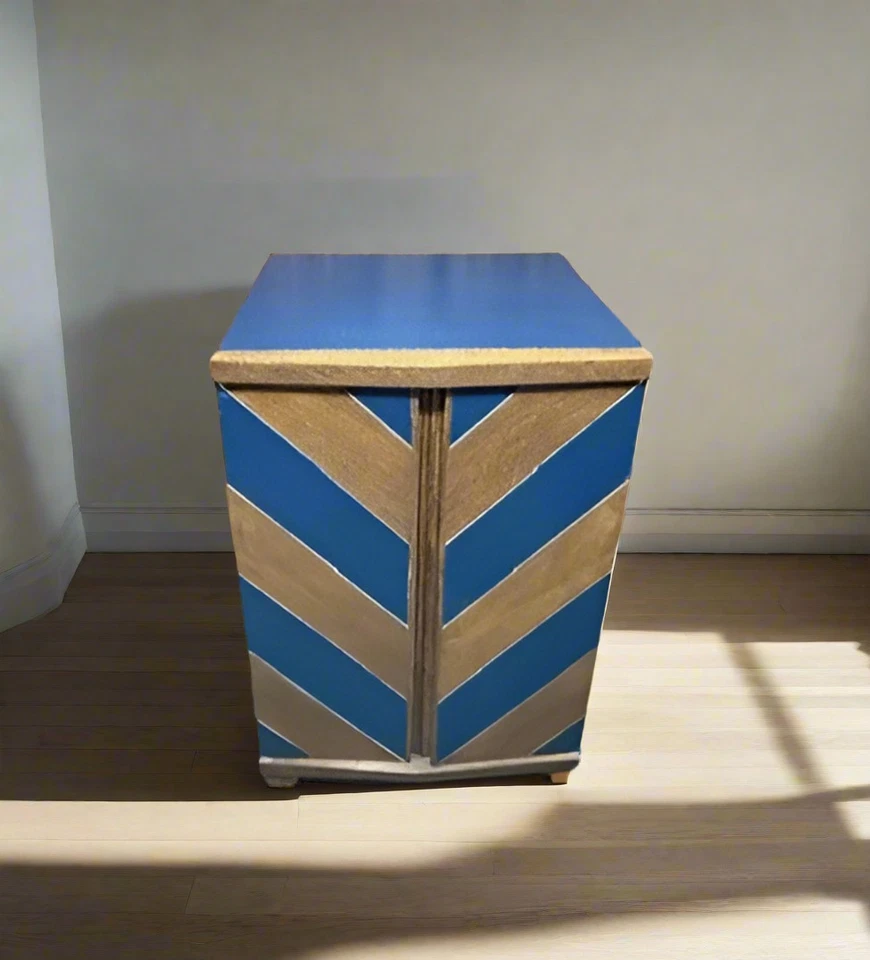 1960s Mid-Century Modern Wine & Liquor Bar Cabinet with Wine Fridge - Image 2 of 4