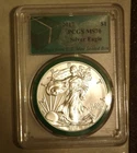 2017 Silver Eagle PCGS MS70 - "GREEN" Direct from US Mint Sealed Box