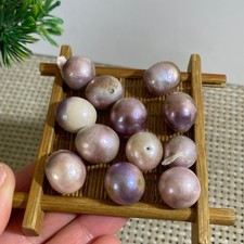 12pcs 61g Genuine Large Baroque Freshwater Pearl Cultured Loose Bead Not Drilled