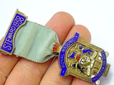 Vintage Hallmarked Sterling Silver Enamel Royal Masonic Institute for Boys Jewel