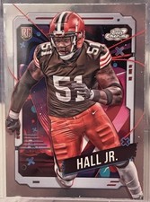 2024 COSMIC MICHAEL HALL JR ROOKIE FOOTBALL CARD BROWNS NFL 124 topps chrome