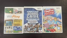 Wii Play & Cruise Ship Vacation & Ultimate Board Game - Nintendo Wii - Tested