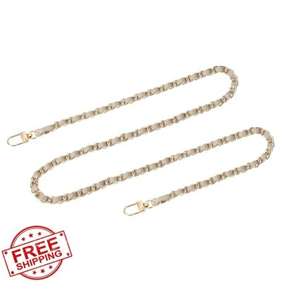 uxcell Purse Chain Strap, 39'' Leather Gold Handbag Replacement