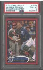 2012 Topps Update Target Red Yasmani Grandal #US104 Rookie RC PSA 8 NM-MT