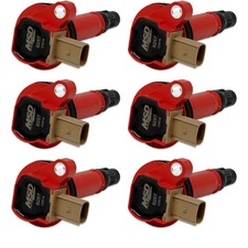 Msd Red Coil For Ford Eco-boost 3.5l V6 6-pack 3 Pin Connector Reliable