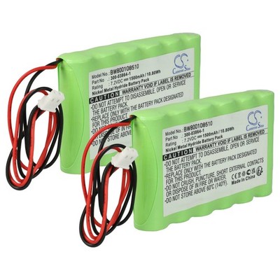 Mobile PC 2x Akku für Ademco WALYNXRCHB WALYNX-RHCB-HC WALYNX-RCHB-SC 1500mAh