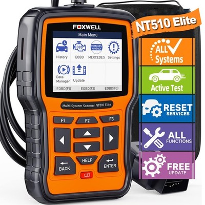 Foxwell NT510 Elite Auto Bidirectional OBD2 Scanner Diagnostic Tool ABS SRS SAS