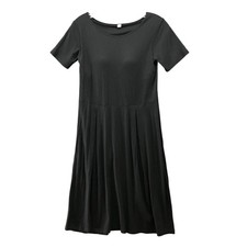 Uniqlo Bra Dress Womens S Short Sleeve Padded Crewneck T Shirt Dress Knee Length