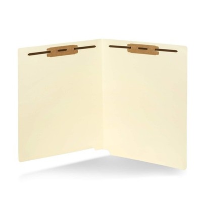 Blue Summit Supplies 50 End Tab Fastener File Folders - Reinforced Straight Cut