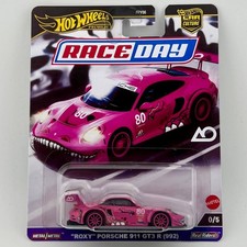 Hot Wheels Roxy Porsche 911 Gt3 R 992 Pink Custom Chase Raceday Free Protector Hot Wheels Roxy Porsche 911 Gt3 R 992 Pink Custom Chase Raceday Free Protector