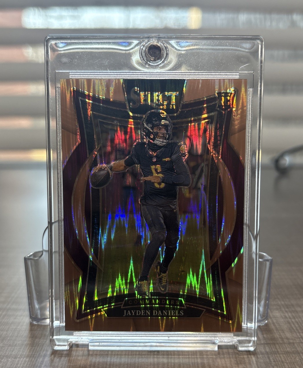 2024 Panini Select Concourse Jayden Daniels #26 Copper Shock Prizm /299 (RC)