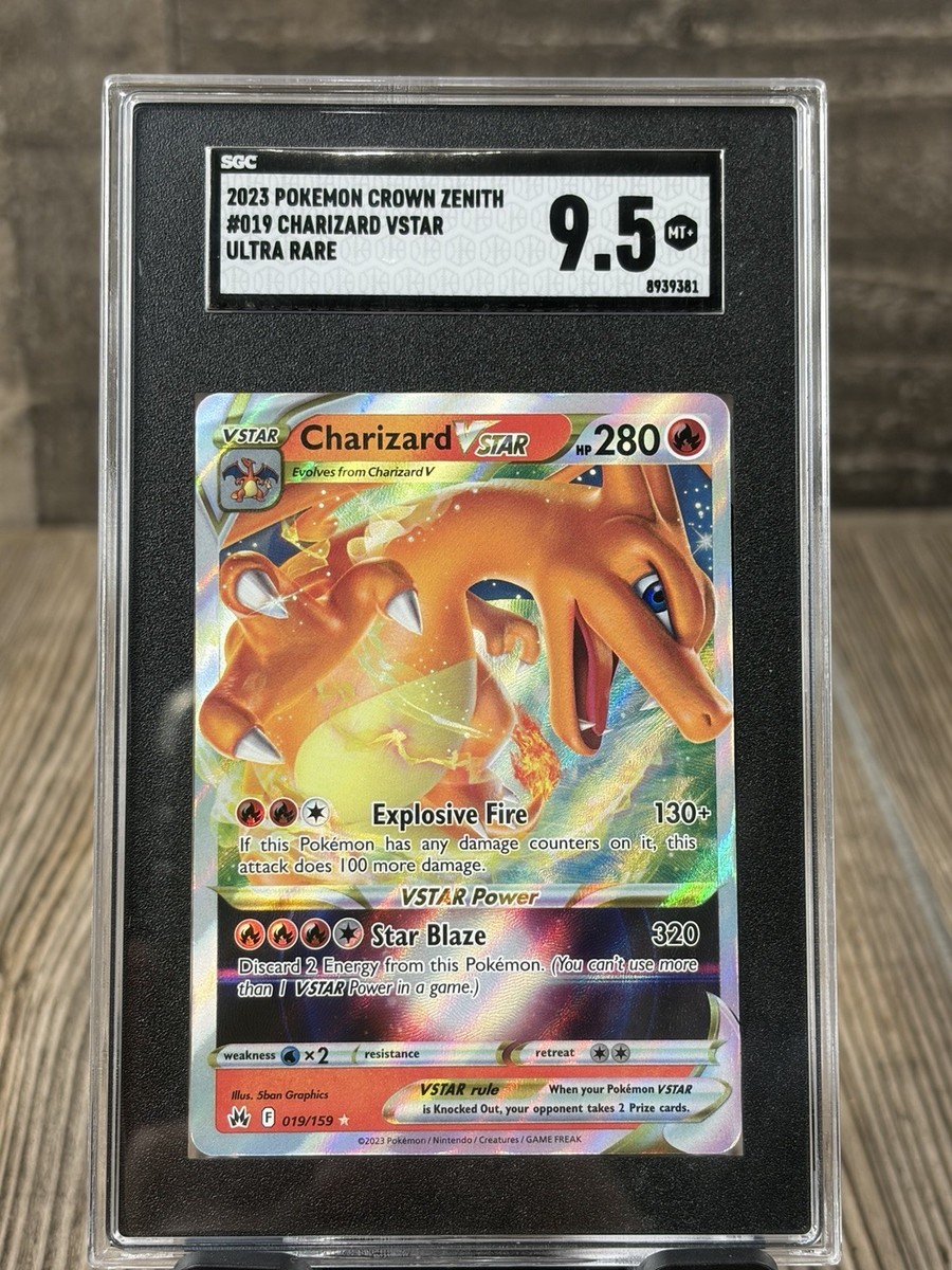 ポケモンカードCrown Zenith +リザードン（海外版）Vstar Pokemon 2023 Charizard VSTAR Crown Zenith 019/159 Trading Card SGC