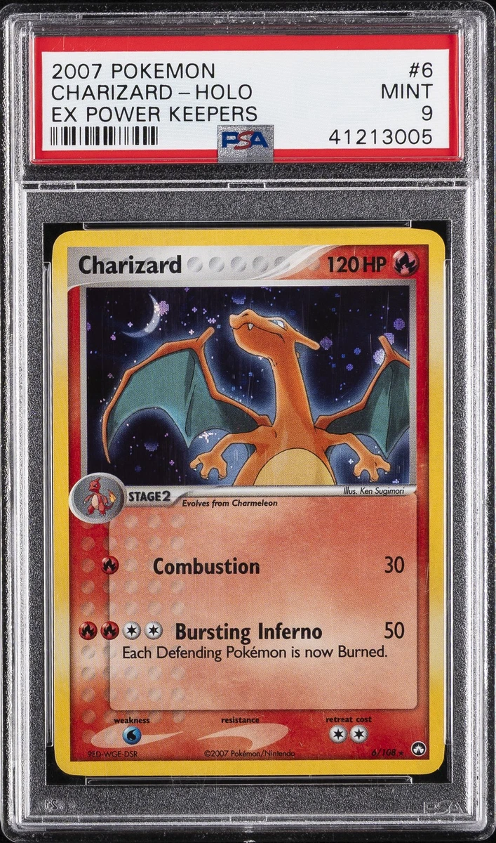 charizard pokemon card 6/108 Charizard-Holo #6 Power Keepers PSA 6 main image 1