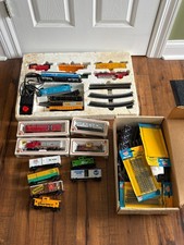Train Lot Various Tracks Cars Engines Caboose Set Pieces AS IS Old Vintage Toy