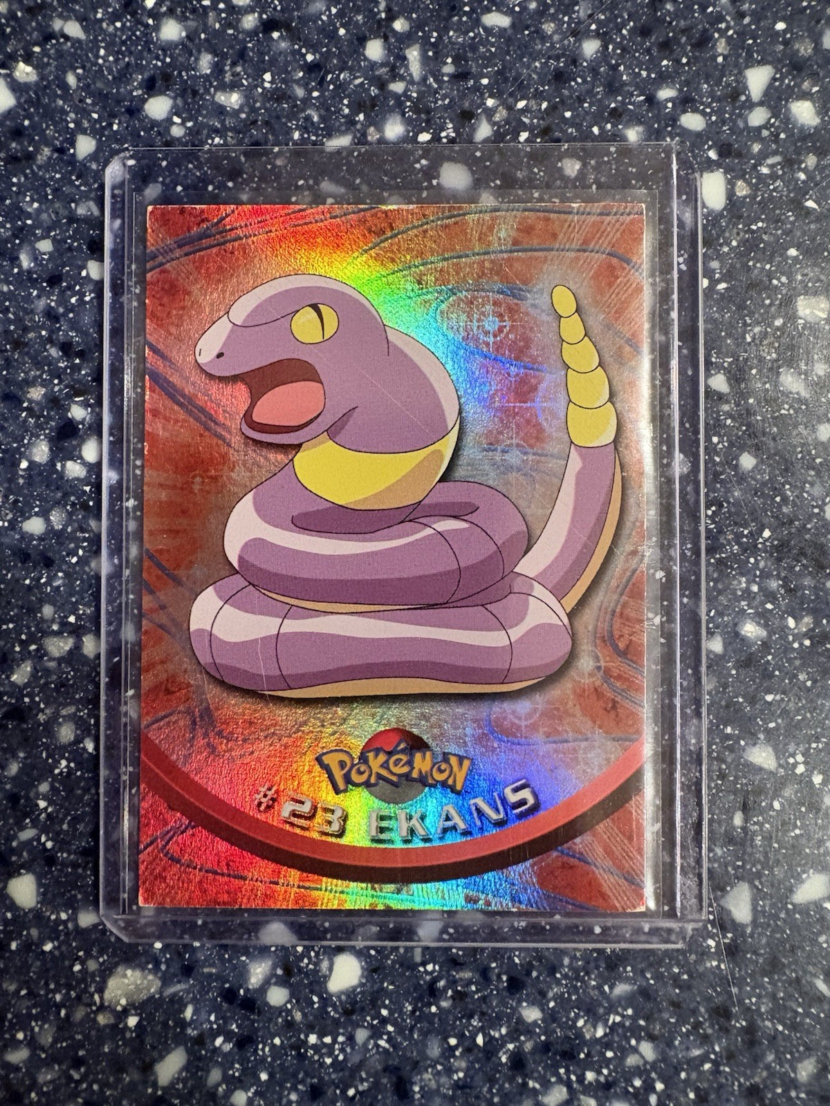 POKEMON CARD Foil/Holo EKANS #23 Black Label 1999 Topps TV Animation Edition