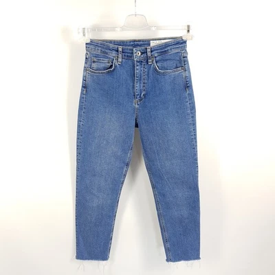Rag & Bone Jeans Nina Damen W26 Blau High Rise Ankle Cigarette Denim Hose - Bild 1 von 4