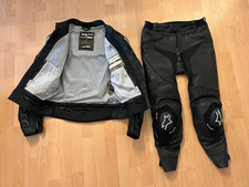 FLM Lederkombi 2-teiler, Wie Neu!, schwarz, Hose Größe 24, Jacke Größe 52,