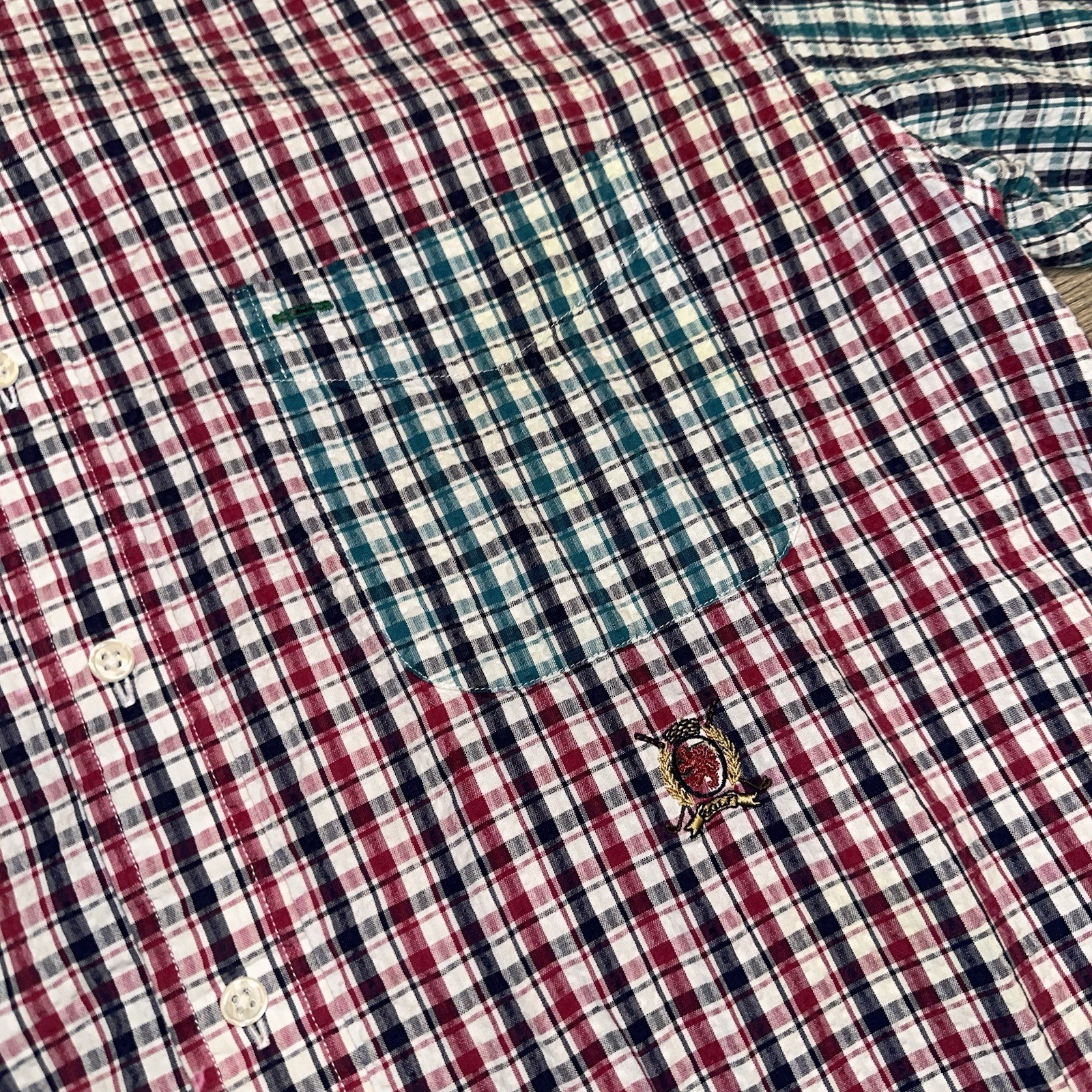 Tommy Hilfiger Patchwork Plaid Button-Down Shirt … - image 2