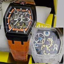 Invicta - AKULA Stealth LEGION Mechanical - Orange Skeleton TRITNITE mens watch