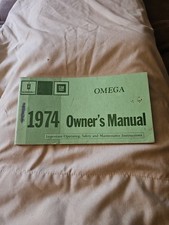 1974 Oldsmobile Omega Owners Manual Original Guide Book