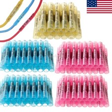 300PCS Heat Shrink But Connector Waterproof Electrical Wire Marine Butt Splice