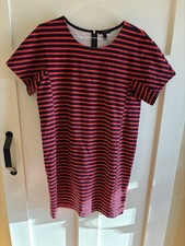 J.Crew Red & Navy Striped Dress – Short Sleeve – Size XL