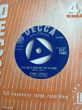 Tommy Steele - The Only Man On The Island (Decca F 11041 TRI) VG+