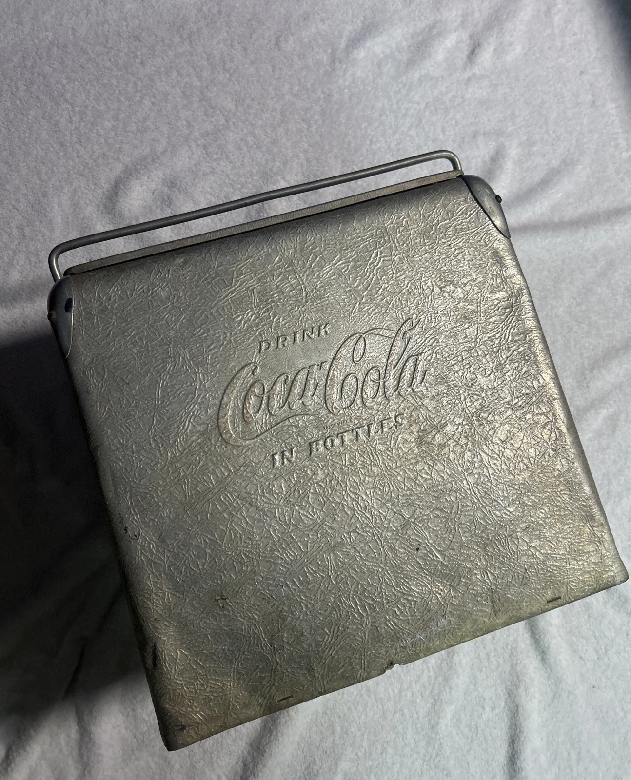 Vintage 1950s Aluminum Coca-Cola Cooler – Rare Collectible